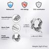Punk Snake Hoop Earrings for Men,Vintage Waterproof Stainless Steel Sanke Earrings,Gothic Ear Jewelry Gift