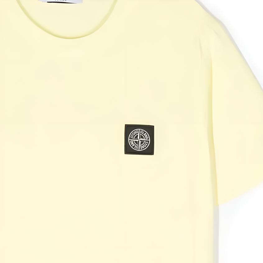 STONE ISLAND Logo Print Pullover T-Shirt Kids Tops 781620147-V0031