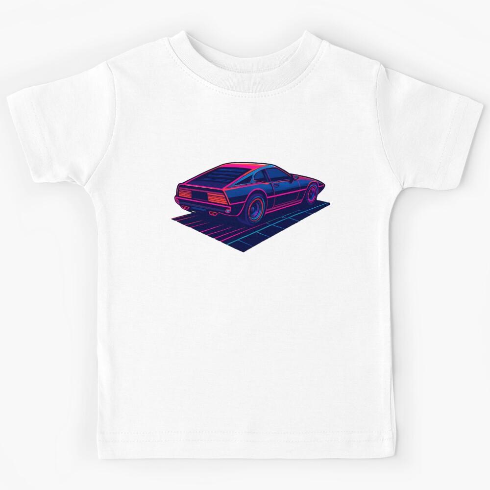 Retro Neon Car Kids T-Shirt 110