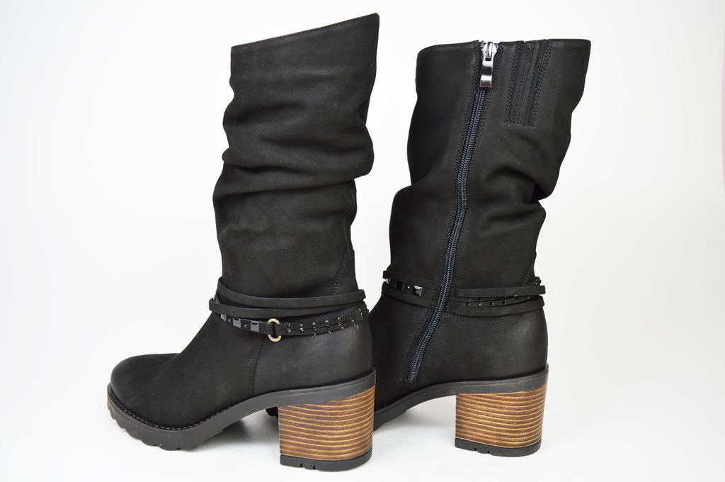 Kotníkové boty Aspena 2151 36 Černý nubuk