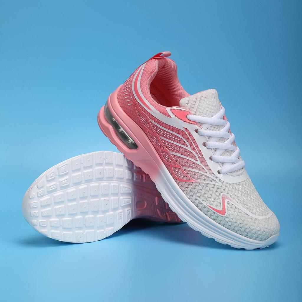 Women's Low-Top Air Cushion Running Shoes - Breathable Mesh for Spring and Summer, Casual and Comfortable for Outdoor Sports and Jogging.