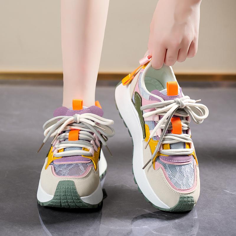 2025 New Thick-soled Argan Shoes Casual All-board Shoes Summer Breathable Sports Casual Women's Shoes