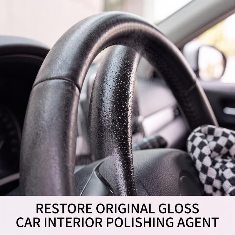Auto Interior Polish Car Shine Cleaner Interior Detailer Spray Protective Color Fading Repair Automobile Care Detailing Spray For Leather Vinyl