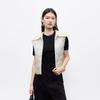 Veromoda 2025 A/W Detachable Vest Knit Spliced Short Woolen Coat