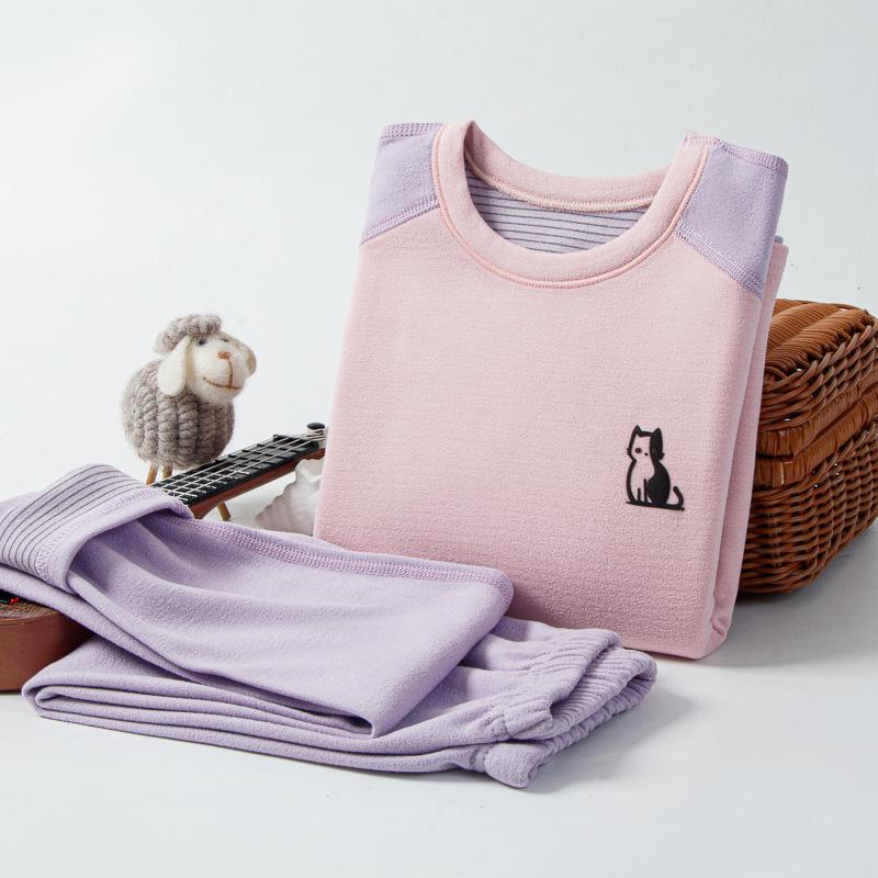 

Детский теплый осенний пижамный комплект с графеновым подогревом - Большой размер для мальчиков и девочек 150 cm