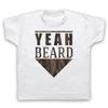 Yeah Beard Slogan Funny Hipster Joke Comedy Kids Childs T-Shirt