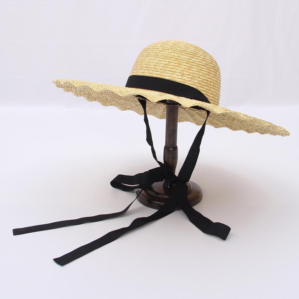 Long Ribbon Ladies Beach Hats Visor Hat 