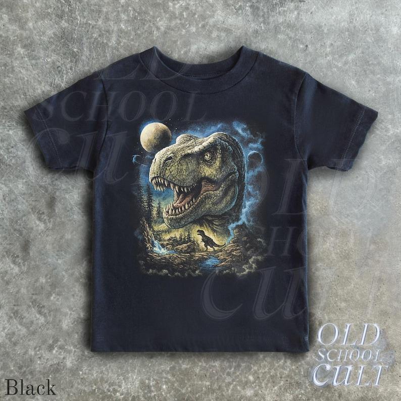 T Rex Dinosaur Kids T-Shirt, Roaring Dino Graphic Tee, Jurassic Moon Youth Shirt, Toddler Prehistoric Animal Top, Dino Kids Gift 150