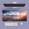 Extra Large Washable Mouse Pad - Aurora Landscape & Sunset Clouds Design, Thickened for Office and Gaming Desks
