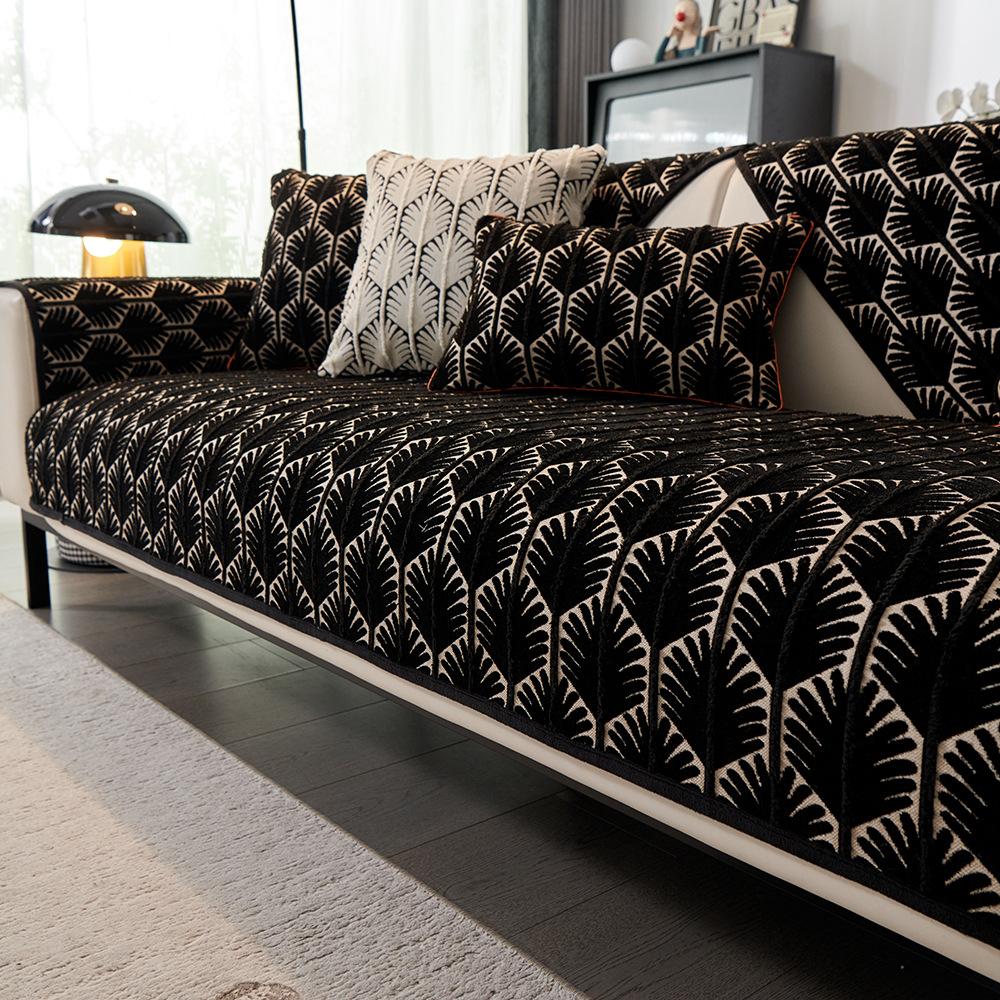 Chenille Jacquard Sofa Cushion Four Seasons Universal  New Cushion Anti-slip Cover Cover Cloth Towel