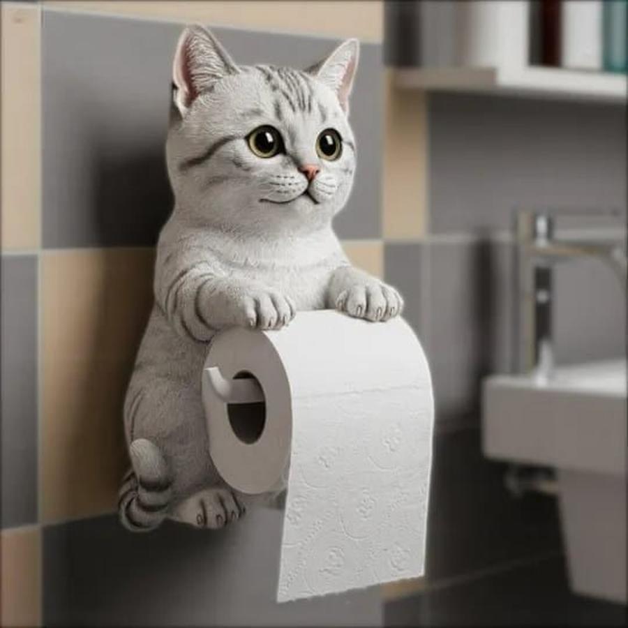 New Dog Series Paper Towel Holder Resin Figurine Toilet Wall Mounted Roll Paper Cute Dog Statue Home Decor
