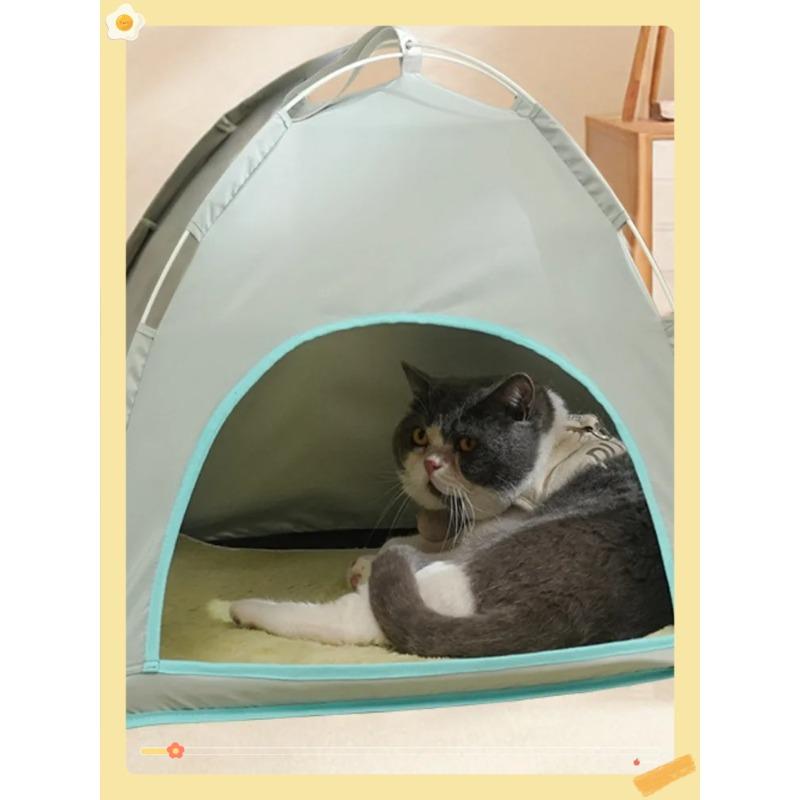 Cool summer mat outdoor pet nest tent breathable foldable solid simple pet cage