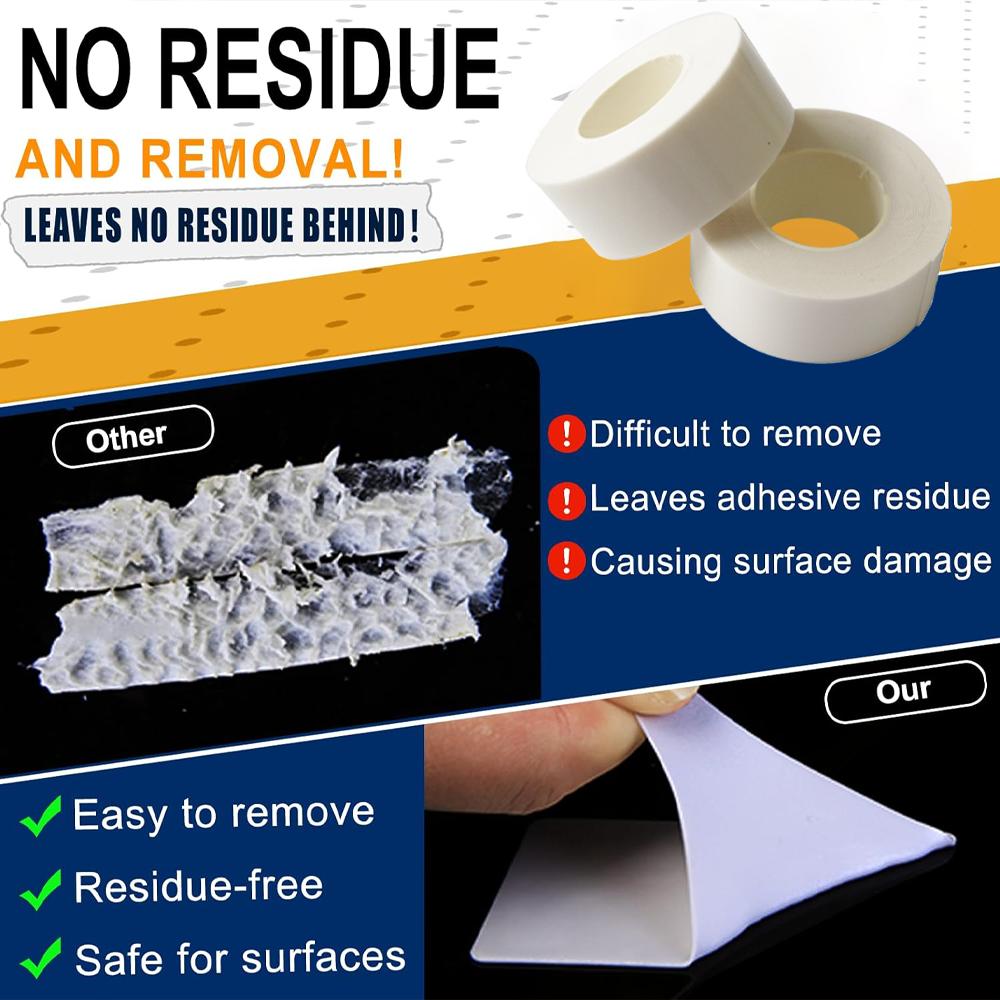 Removable Double-sided Tape High Viscosity Non-trace High Temperature Wall Non-punching Fixing Tape Household Decoration