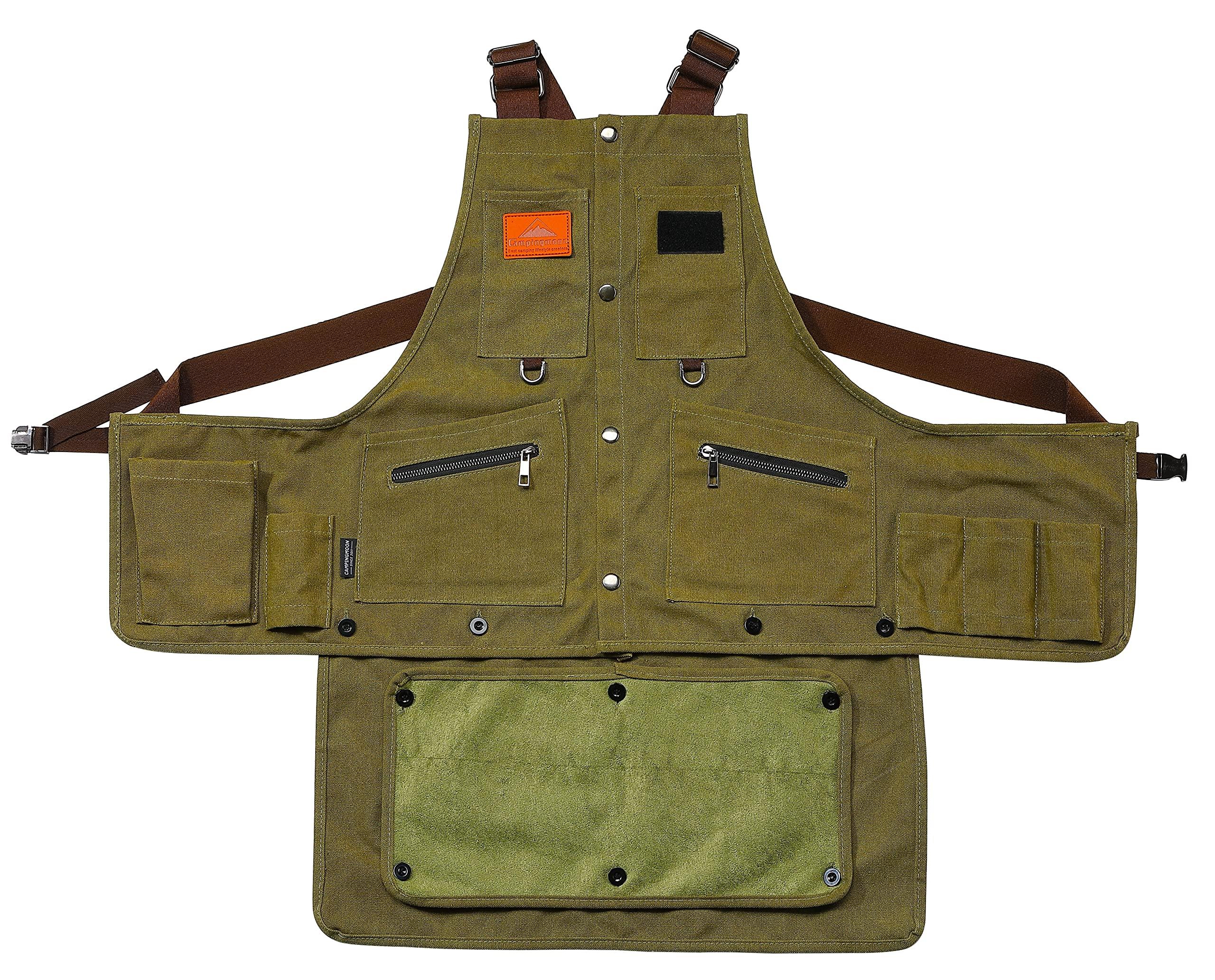 

CAMPING MOON Bonfire Apron, Takibi Vest, Outdoor Work Apron Q1
