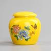 Small capacity ceramic storage sealed jar Pu erh black tea green tea portable tea storage bottle