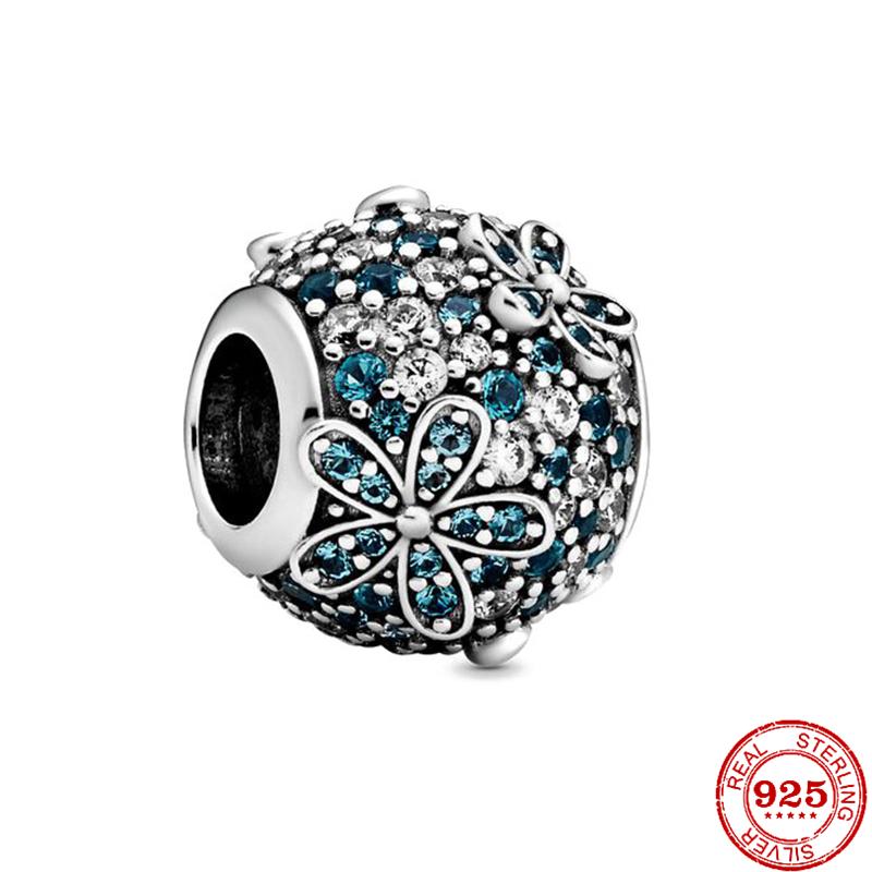 925 Silver Butterfly Four Clover Leaves Flower Charm Bead Fit Original Pendant Bracelet Necklace Jewelry Gift For Women