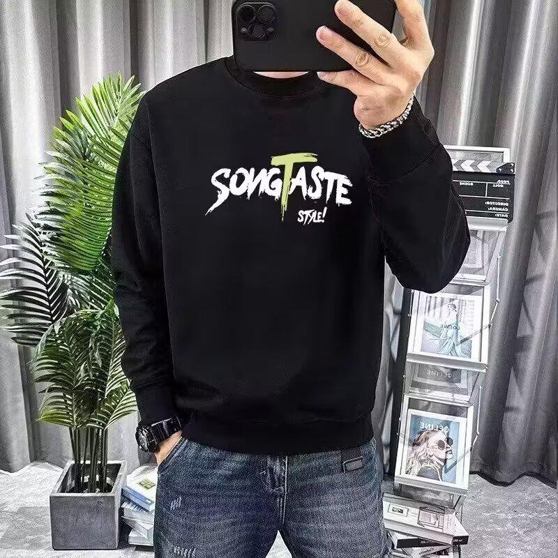 Herren Herbstmode Übergroßes Rundhals Langarm Sweatshirt