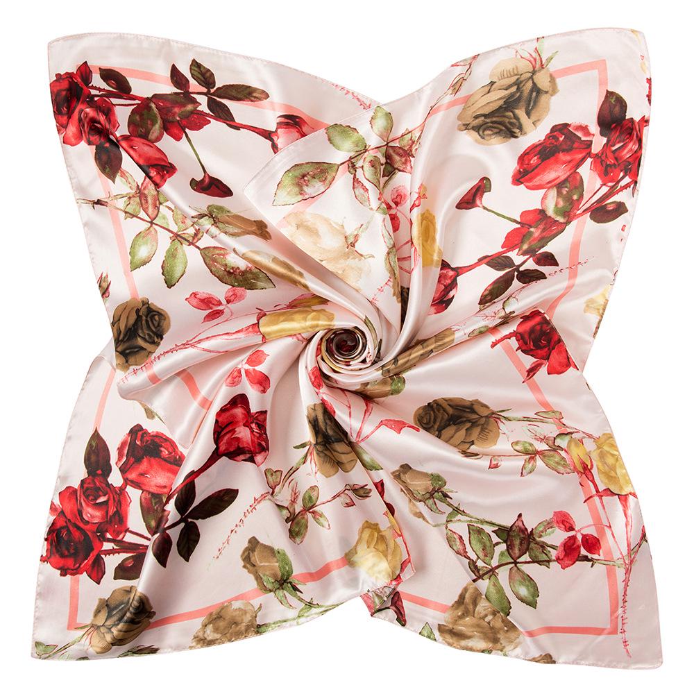 Vysoce kvalitní luxusní hedvábné šátky čelenka Šály Šála na krk pro ženy Řetízek Hedvábný šátek Dámská ozdobná šála