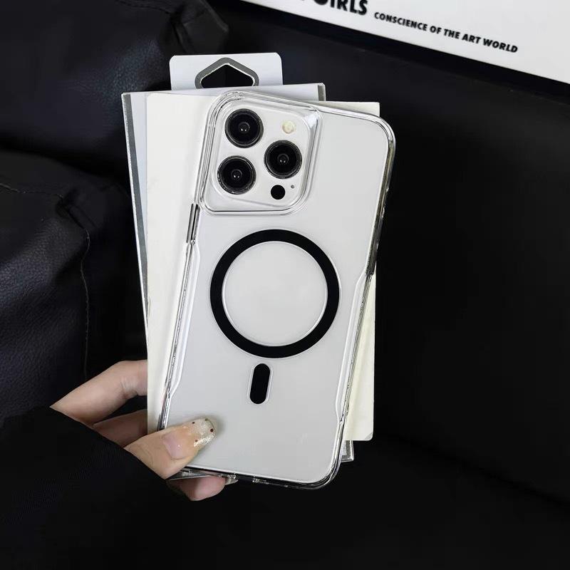 Applicable To Apple 11Promax Mobile Phone Case Armor Small Waist Magnetic Suction iPhone11 High Transparency Anti-drop 11 Protective Case