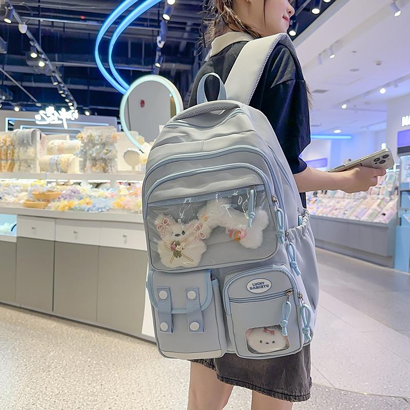 College Style Schoolbag Junior High School Students Lightweight Backpack Commuter Large Capacity Backpack