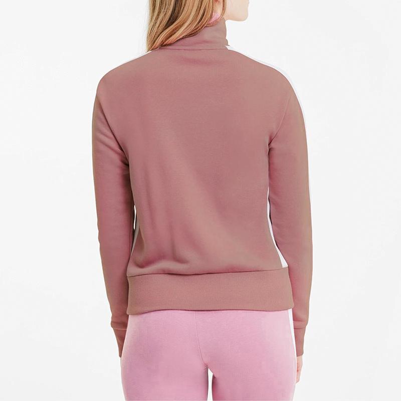 Puma Retro Sports Stand Collar Jacket Spliced Casual Coat Women Jackets Pink 599143-16