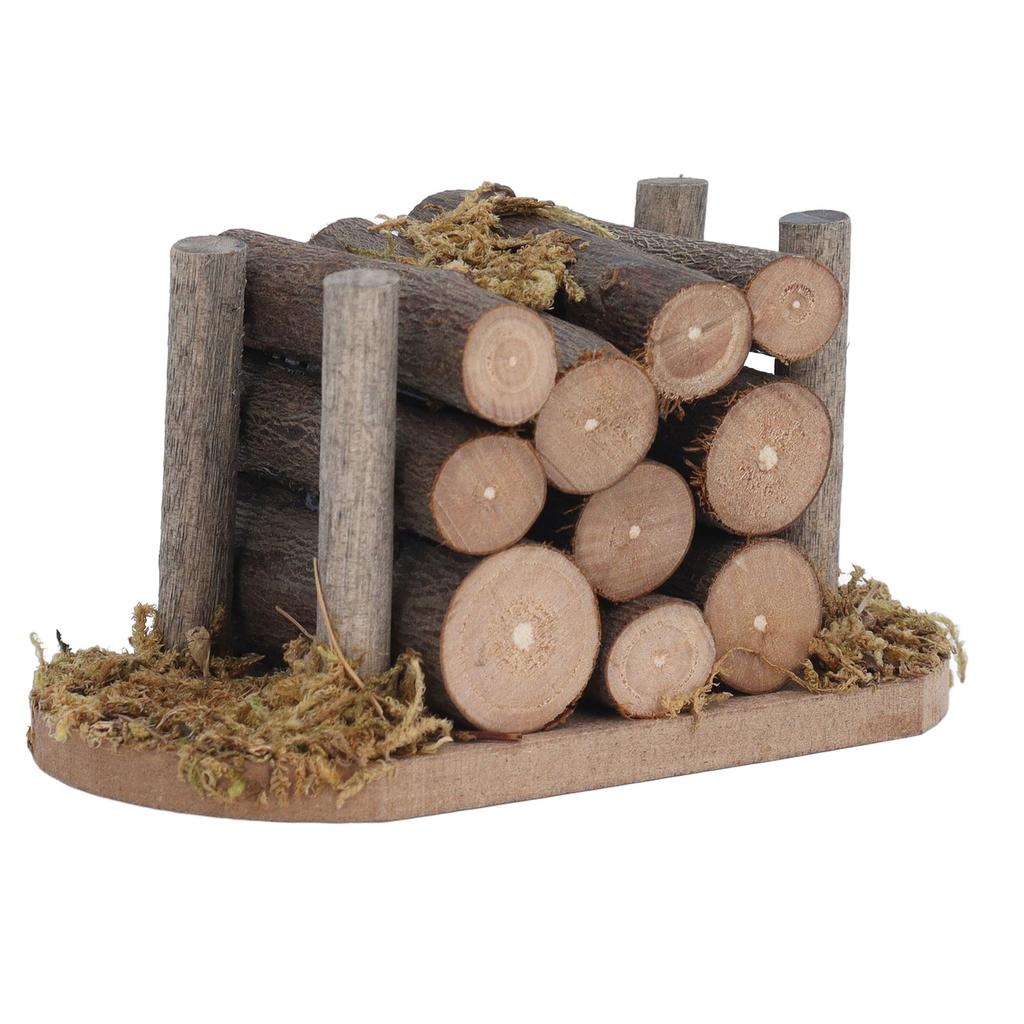 1:12 Dollhouse Firewood Dollhouse Miniature Campfire Firewood Model Garden Scene Toy