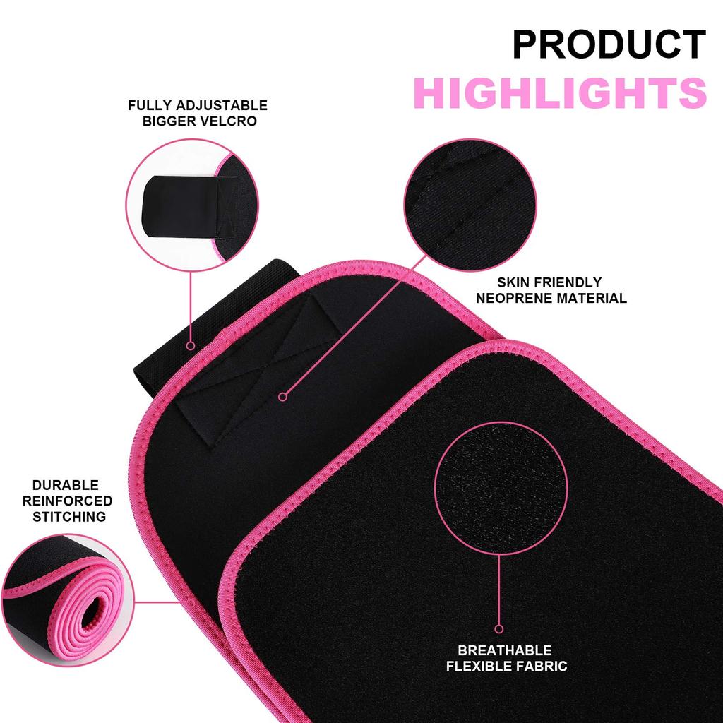 Dropshipping Stomach Sweat Belt Sauna Slimming Waist Trimmer Belt for Workout, Running, Gym, Walking