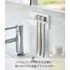 Yamazaki Film Hook Toothbrush Holder, 5-Piece Set, White, Approx. W12 x D3 x H6cm, MIST Toothbrush Storage, 5960