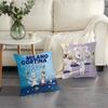 Office Cushion Pillowcase Car Cushion Cover45X45Cm Lumbar Pillowcase Sofa Pillowcover Mascot T-Tina Cute And M-Milo