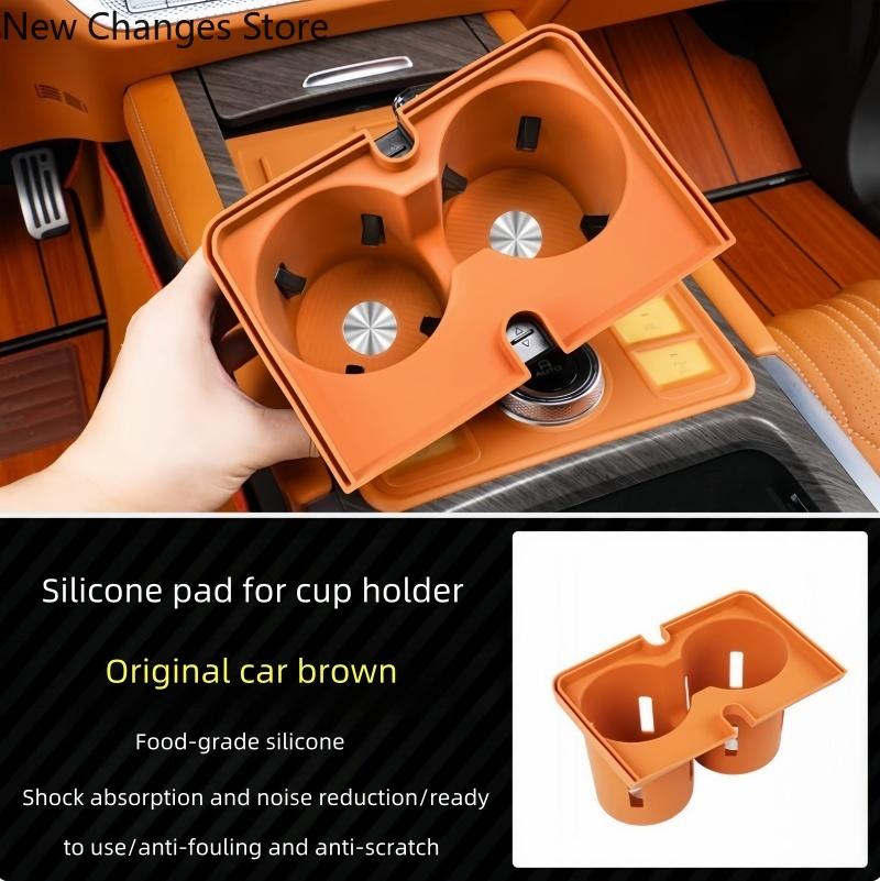 For GMW TANK 500 Hi4-t Hi4-Z Car Central Control Water Cup Protective Pad Auto Water Cup Holder with Metal CD Ring Silicone Pad