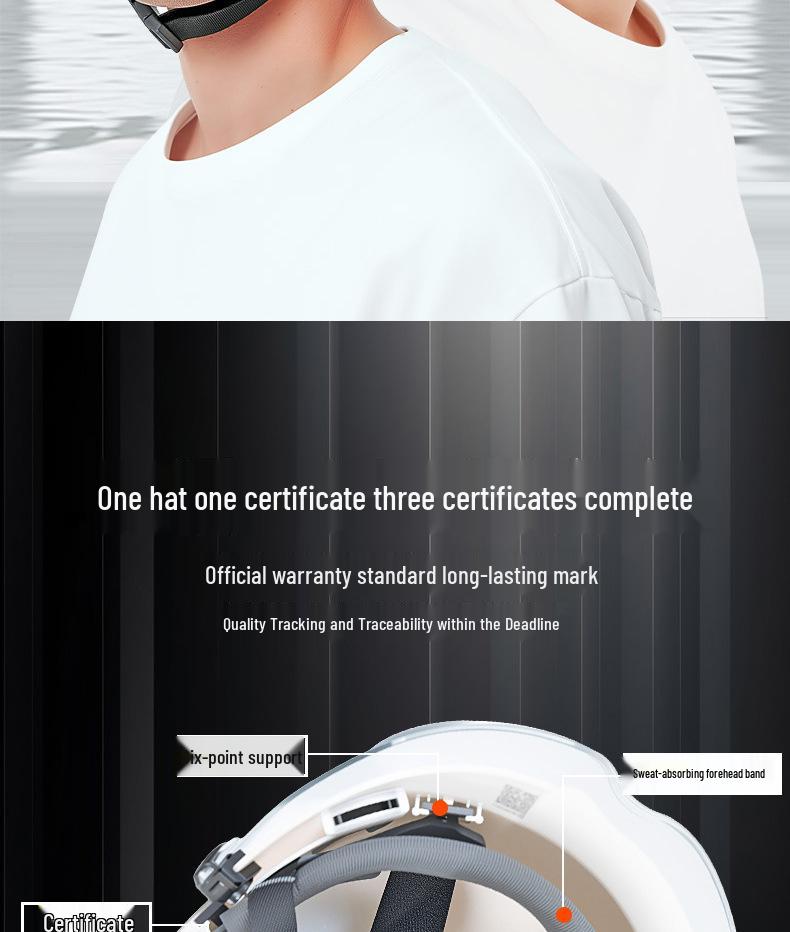 Multifunktionell skyddshjälm med skyddsglasögon, Andningsbar & Hållbar ABS, Nationell Standard, Anpassad Logotyp