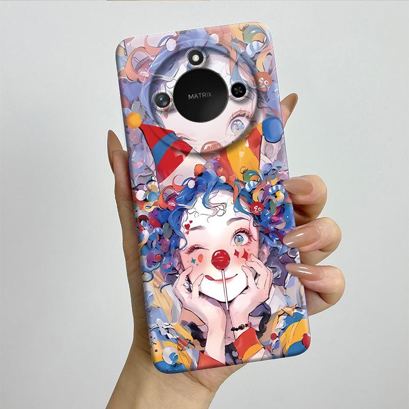 For Honor X9C Smart Phone Case X9cSmart Soft Silicone Funda Sweet Painted Fashion Cartoon Protective Capa Lovely Printing Cover