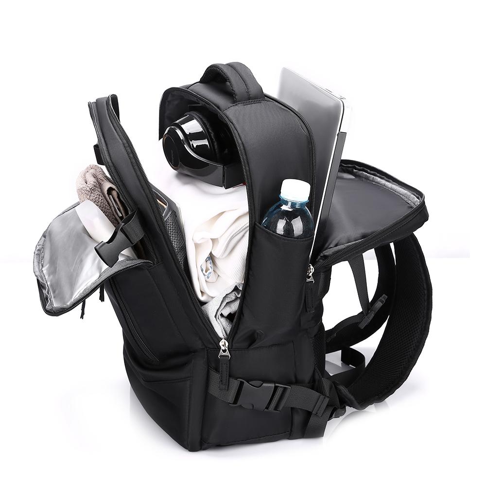 Large-capacity Oxford Travel Backpack, Men's And Women's Simple Leisure Backpack, Independent Shoe Compartment, Usb Interface