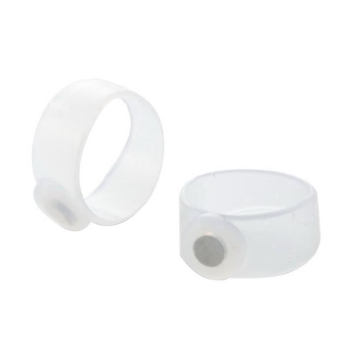 2 pcs nouveau anneau d'orteil magnétique garder en forme minceur perte de poids soins de santé 30 * 25 * 12mm