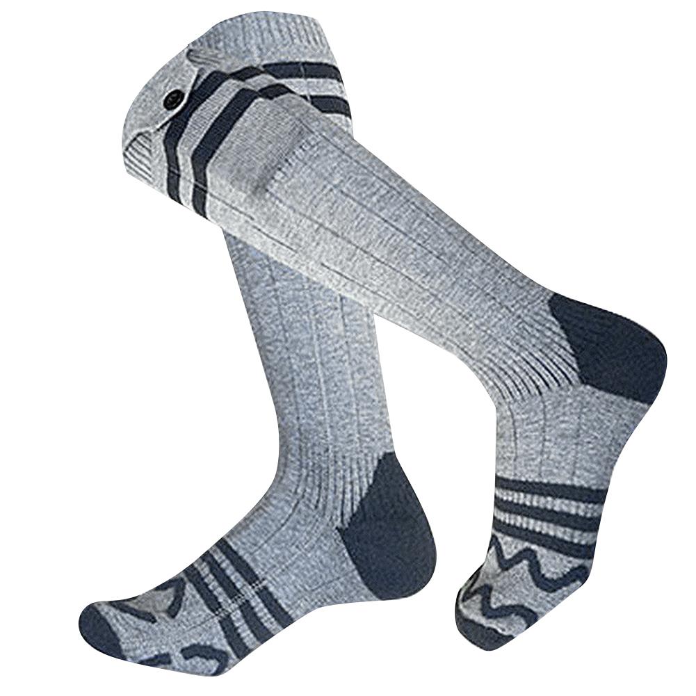 

Electric Heated Socks Washable Winter Thermal Socks Outdoor Skiing Foot Warmer Heating Socks for Men and Women Winter Sports серый