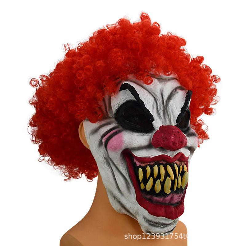 Funny Clown Horror Latex Mask Halloween Christmas Party Horror Role Play Props