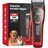 Wide Blade Dog Cat Clippers - Professional Cordless Grooming Tools for Thick Coats - Low Noise Pet Hair Trimmer Kit