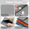 Large Capacity File Organiser Documents Pouches Magnetic Snap Closure Water Resistant Leather Document Folder For Office