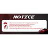 TIYPEOR Sport Racing 13Inch 330mm Flat Drift Steering Wheel D-Type PU Universal
