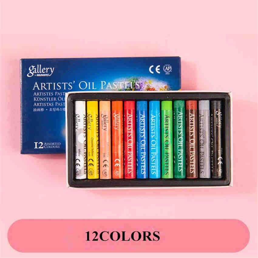 12/25/50 Colors Graffiti Crayon Soft Oil Pastel Professional Painting Pastel Drawing Stationery Pen 12COLORS