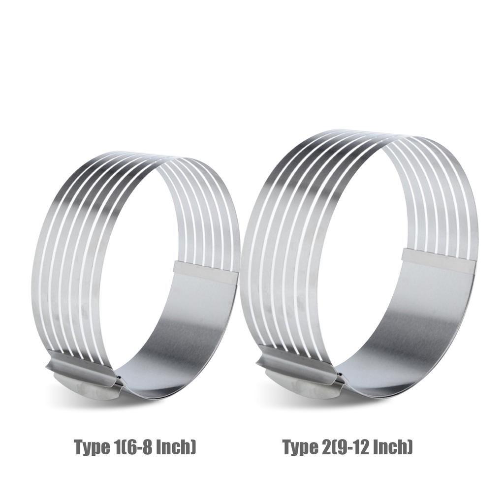 6-8 Inch Cake Cutter Slicer Stainless Steel Adjustable Layered Cake Cutter Slicer Mousse Cake