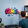 DYS GAMER Wall Stickers, Traceless Self-Adhesive Decals, Waterproof PVC Art, Colorful Graffiti Decals for E-Sports Rooms Bedrooms Dorms Game Decor