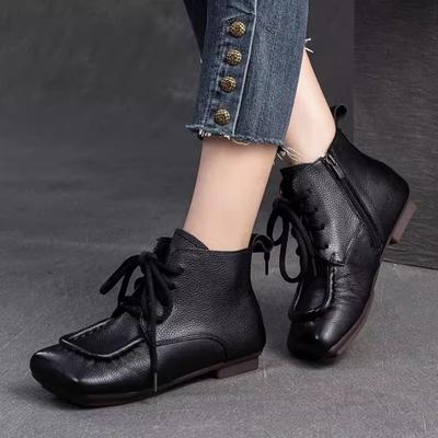 Flache Stiefeletten Damenstiefel Eckige Zehenpartie Sneakers Schuhe Winter 2025 Neu Goth Chelsea Freizeitschuhe Trend Retro Sport Reise Botas Mujer