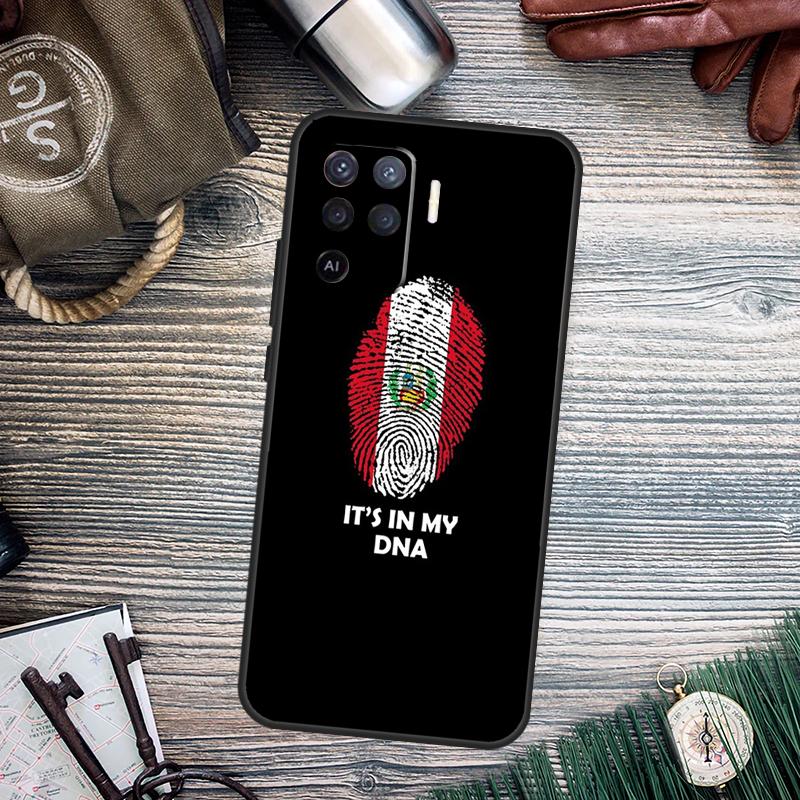Peru Flag For OPPO A15 A16 A17 A76 A96 A77 A52 A72 A5 A9 A79 A58 A78 A98 A94 A74 A57S A54S A53S Case