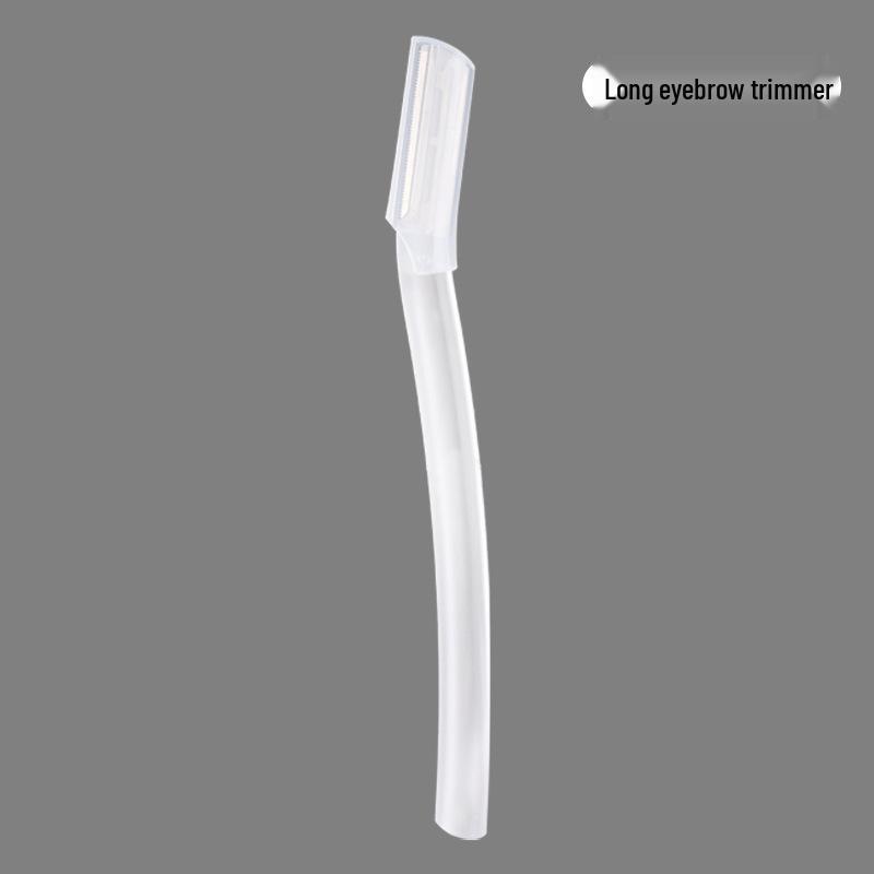 Portable Crescent Eyebrow Shaver Set - Anti-Scratch Beauty Scissors & Trimmer for Beginners