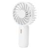 Ventilator portabil de mână, reîncărcabil USB, vânt îmbunătățit, ventilator mic pentru călătorie, birou, studiu, alb
