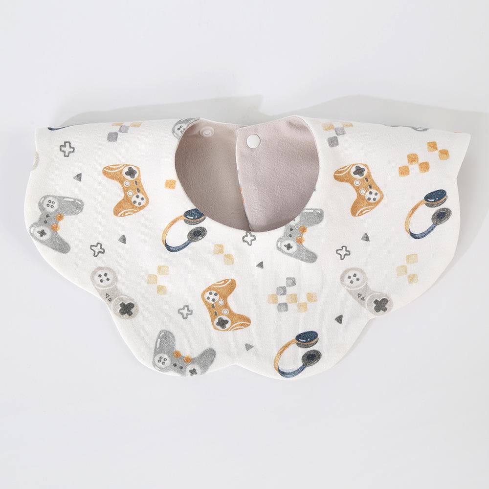 Korean Style Cotton Baby Bib - Double-Sided & Versatile for 0-2 Years