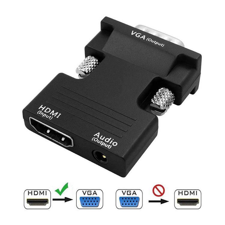 

«Адаптер VGA-HDMI: Конвертер HDMI Female в VGA Male с аудиовыходом белый