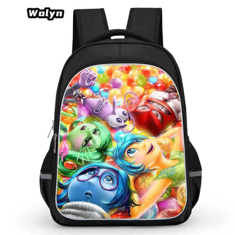 Mind Secret Service 2Ide Out Simple Cute Backpack Student School Bag Backpack