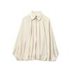 Olive Green Loose Fit Pleated Drop Shoulder Shirt with Roll-Up Sleeves, Beige & Yellow Options